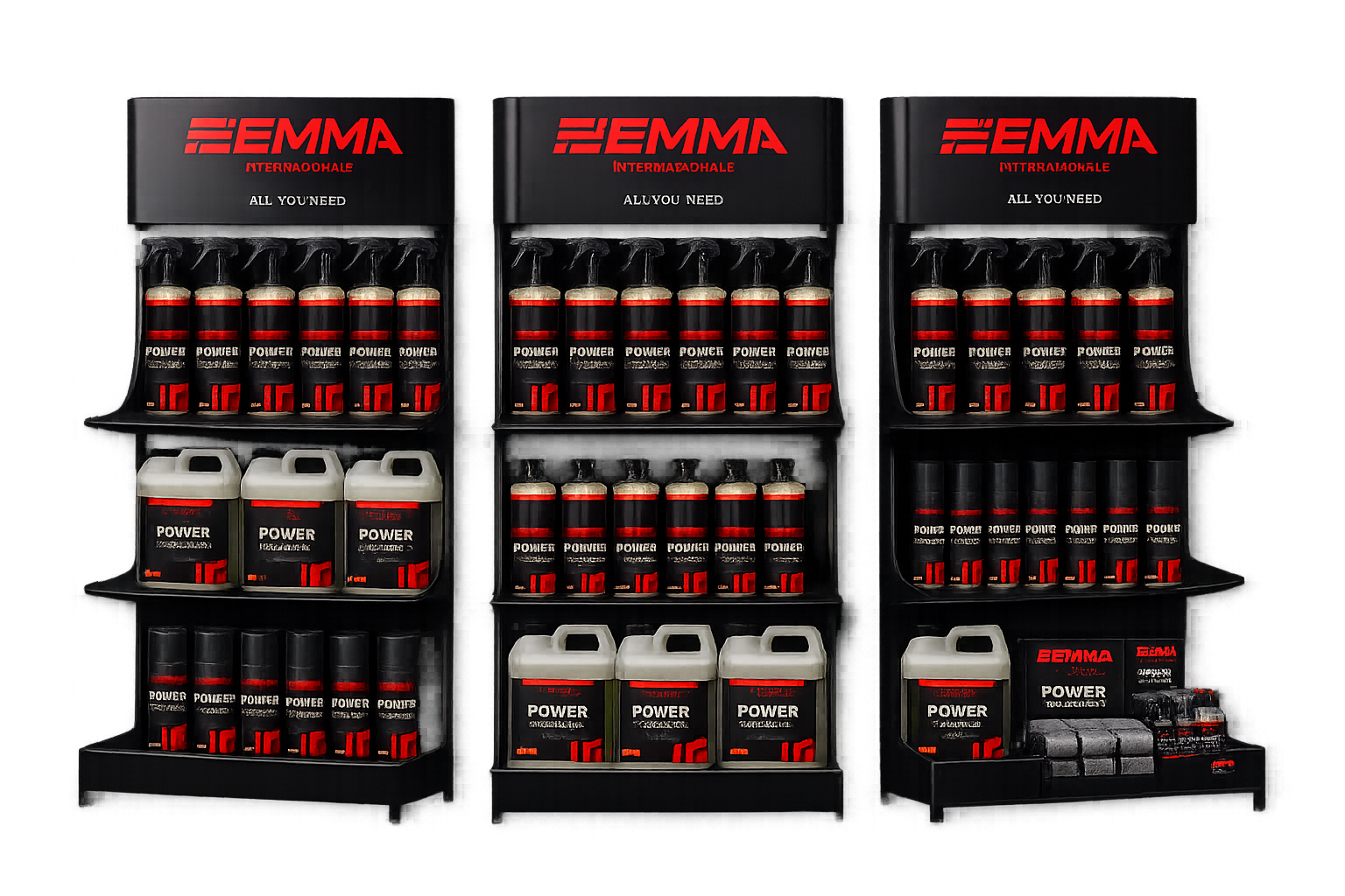 EMMA product portfolio display